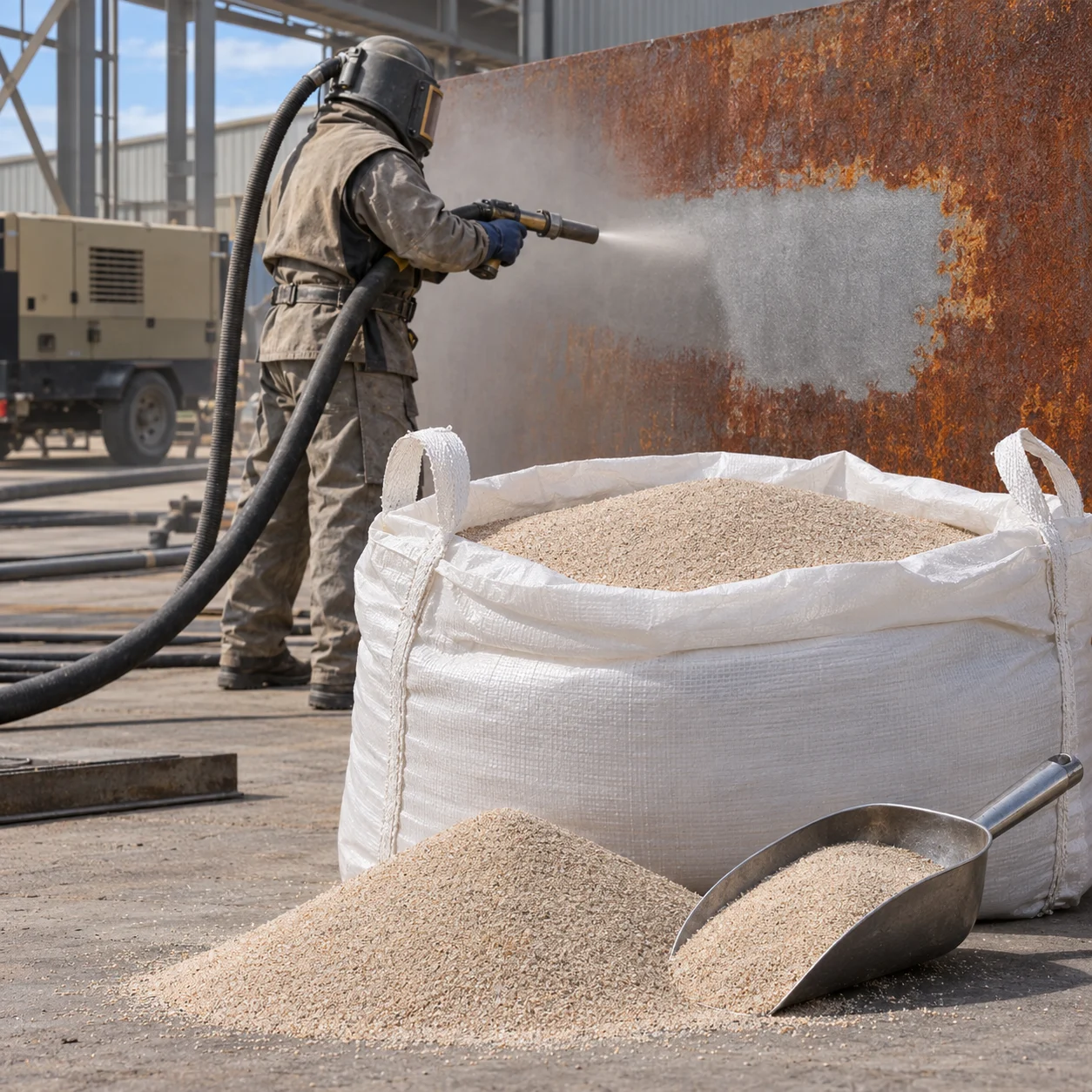 Arena sílice para aplicaciones de sandblasting